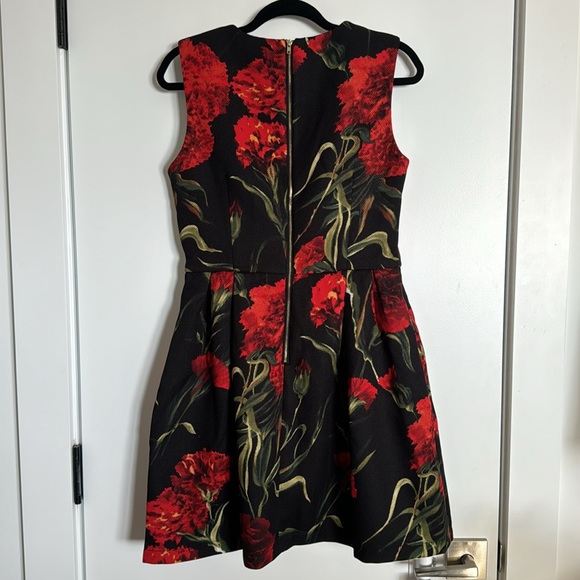 NWT Black Floral Embellished Peplum Mini Dress. - Picture 2 of 3